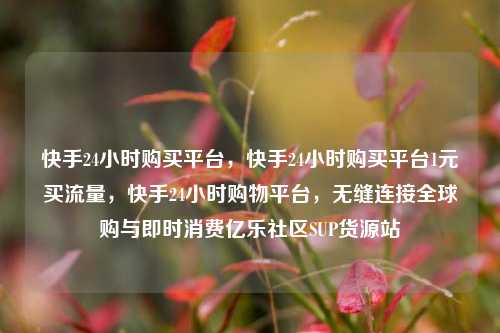 快手24小时购买平台	，快手24小时购买平台1元买流量，快手24小时购物平台，无缝连接全球购与即时消费亿乐社区SUP货源站  第1张